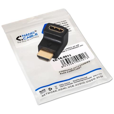 10.16.0011, HDMI, HDMI, Maschio / femmina, Nero, Sacchetto di politene - Foto 2