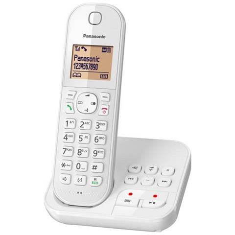 Telefono Cordless Bianco Dec Con Segreteria Telefonica - Kxtgc420frw - Foto 1