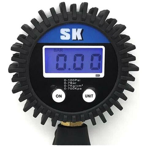 Manometro Misura Pressione Gomme Digitale Pistola Gonfiaggio Pneumatici Auto - Foto 2