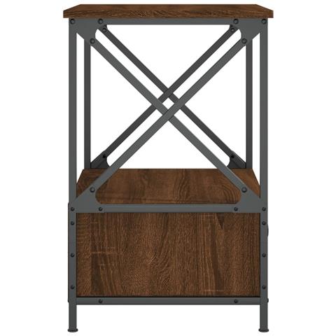 Comodino Rovere Marrone 50x41x65 Cm In Legno Multistrato - Foto 9