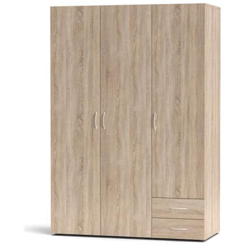 Armadio 3 Ante 2 Cassetti Seba 3 Colore Rovere Sonoma - Foto 1