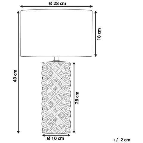 Lampada Da Tavolo Balonne Ceramica Giallo - Foto 2