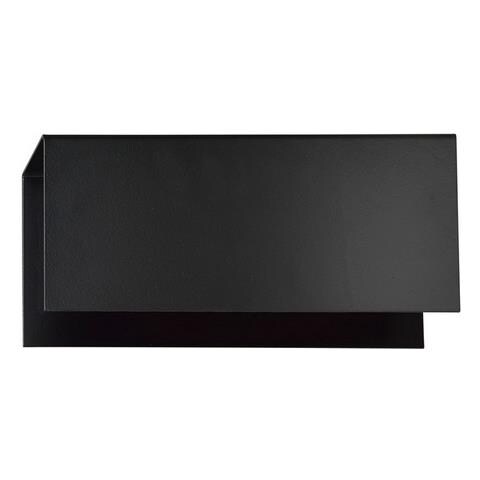 Lampada A Parete Gentor - Nero - Acciaio Verniciato A Polvere - 24x10x6 Cm - Foto 1