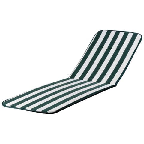 Cuscino Per Poltrone Sdraio Sedie Da Giardino Schienale Alto E Prolunga Action Relax - White /green - Foto 1