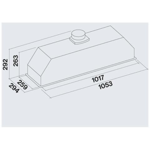 Cappa a Incasso CGIW05 Aspirante125 cm Colore Bianco - Foto 6