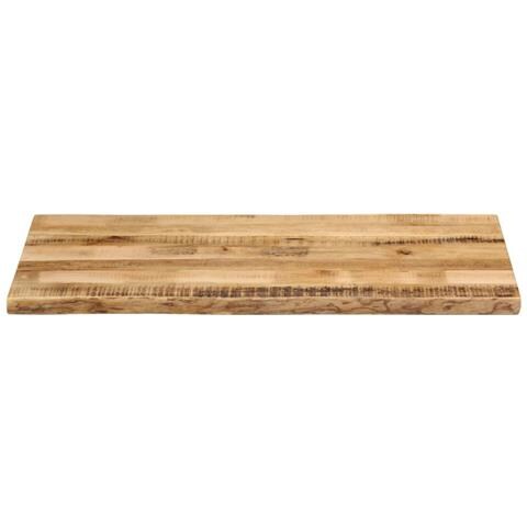 Piano Tavolo Bordi Vivi 100x60x3,8 Cm Legno Di Mango Grezzo - Foto 3