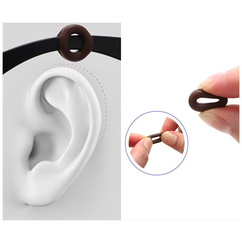 Anelli In Silicone Per Occhiali - Antiscivolo Black - Foto 2