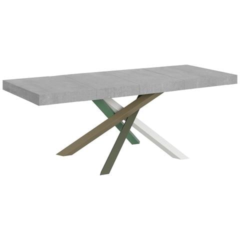 Tavolo Allungabile 90x160/264 Cm Volantis Premium Cemento Telaio 4/a - Foto 1