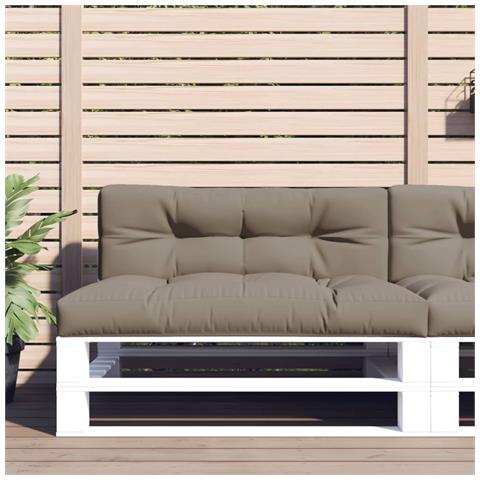 Cuscino Per Pallet Tortora 120x40x12 Cm In Tessuto - Foto 1