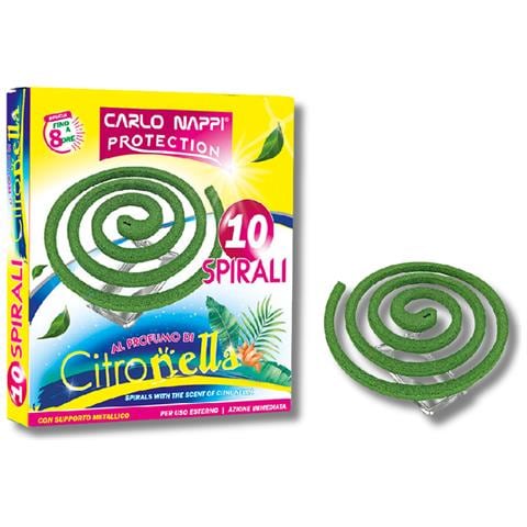 Spirali Antizanzare Al Profumo Di Citronella Confezione 10 Pezzi Per Esterno - Foto 4