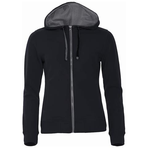 Classic Hoody Full Zip Lady Nero Xs - Foto 1