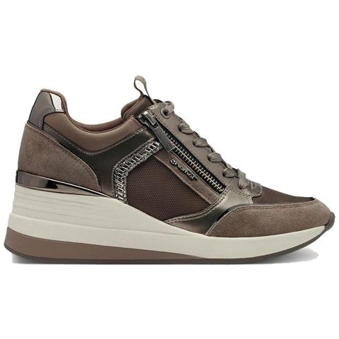 Sneaker Low Taupe Comb Sneakers Pelle Scarpe Donna Beige Eu 39, 1-23703-41 344 - Foto 2