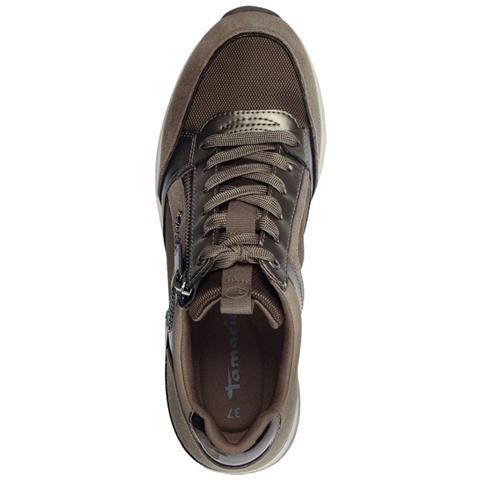 Sneaker Low Taupe Comb Sneakers Pelle Scarpe Donna Beige Eu 39, 1-23703-41 344 - Foto 3