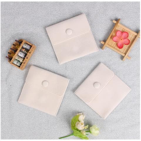 Confezione Da 4 Sacchetti In Velluto Antipolvere Per Gioielli Beige - Foto 1