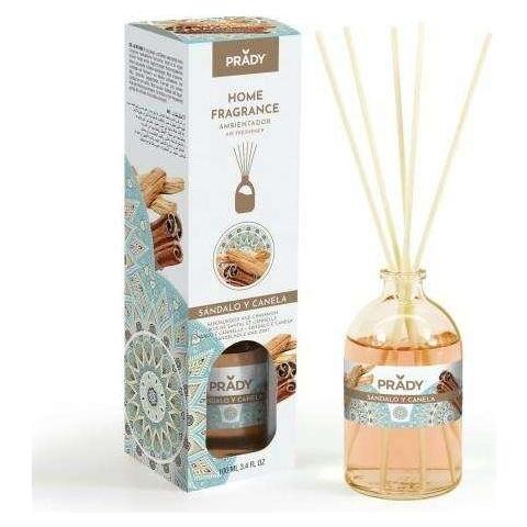 Deodorante Per Ambiente Mikado Al Sandalo E Cannella - Flacone In Vetro Da 100 Ml E Diffusore Bacchette - Foto 1