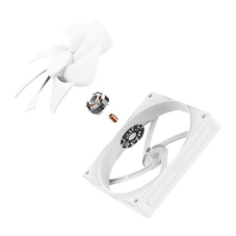F140P Case per computer Ventilatore 14 cm Bianco 1 pz - Foto 6