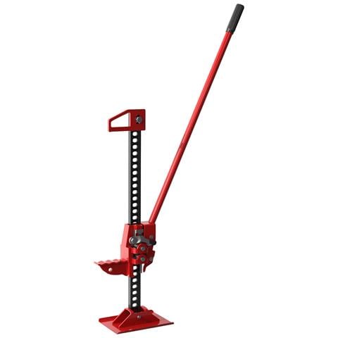 Cric Auto da 3 Tonnellate in Acciaio Rinforzato con Sollevamento 10-105cm, Rosso - Foto 1