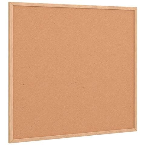 Tavola In Sughero Con Cornice Legno Massello Di Pino 60x55 Cm - Foto 2
