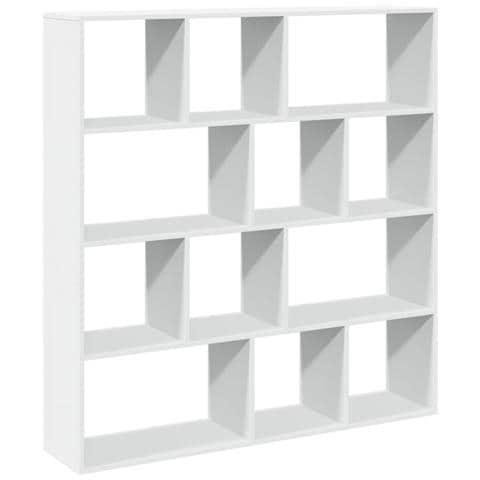 Libreria Bianca 132x29x141,5 Cm In Legno Multistrato - Foto 2