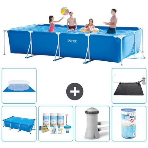 Piscina Fuori Terra - Rettangolo - 450x220x84 Cm - Blu - Include Accessori Coordinati A315 - Foto 1