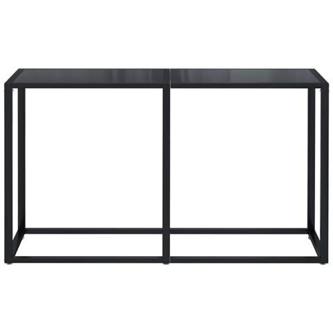 Lusso Casadino -  Tavolo Consolle Nero 140x35x75,5 Cm In Vetro Temperato - Foto 2