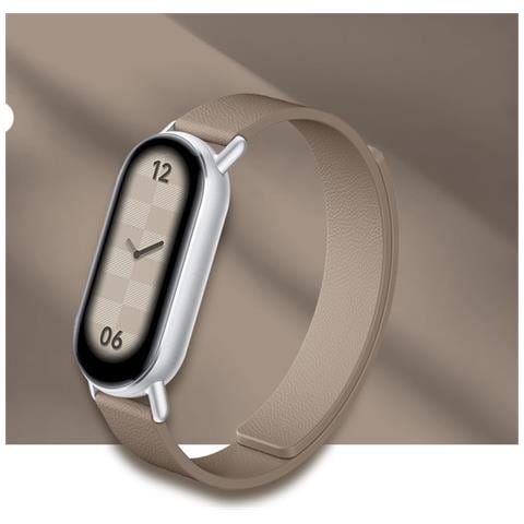 Cinturino In Pelle Per Xiaomi Band 8/9 - Magnetico Brown - Foto 2