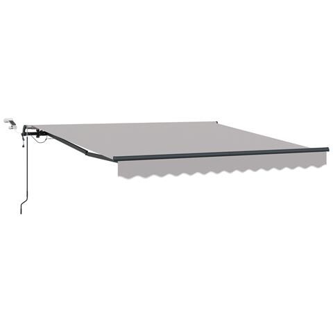 Tenda Retrattile Automatica  Grigio Chiaro 300x250 cm, Tessuto di Ricambio per Tenda  Struttura 3x2.5 m Grigio Chiaro - Foto 1