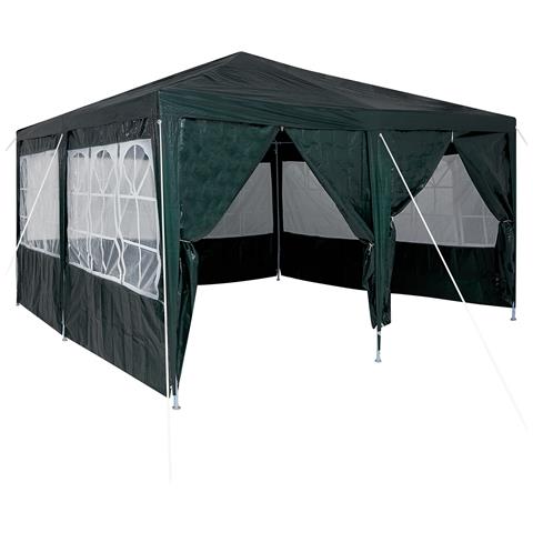 Tenda da Festa con 8 Pareti Laterali Verde 4x4 m PE - Foto 1