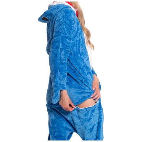 Pigiama Da Donna Tuta Kigurumi Onesie Costume Squalo Blu 165-175 L - Foto 8