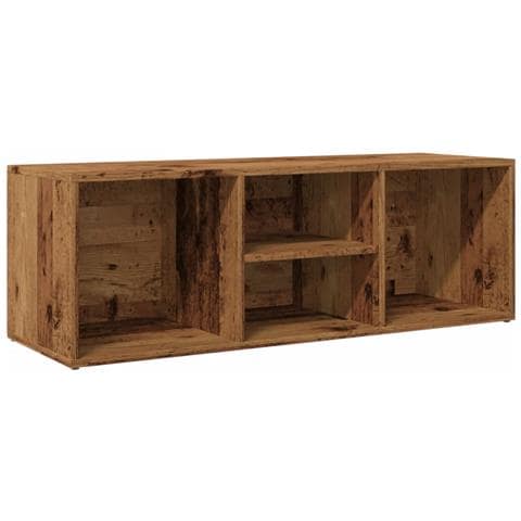 Panchina con Scarpiera Legno Antico 105x35x35 cm in Truciolato - Foto 1