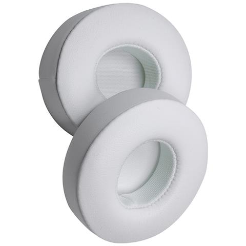 2 Cuscinetti Auricolari Di Ricambio In Pelle Proteica Compatibili Con Cuffie Beats Solo 2 E Solo 3 White - Foto 4
