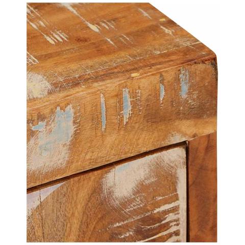 Comodino 2 pcs Marrone 35 x 33 x 48 cm Legno Solido Recuperato - Foto 9