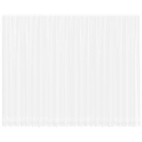 Tende con tende Floreale Bianco Poliestere - Foto 1