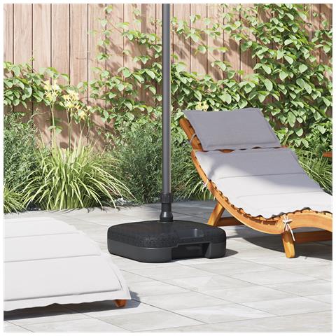 Base per Parasol da Esterno Nero 45 x 45 x 29.5 cm Plastica - Foto 2