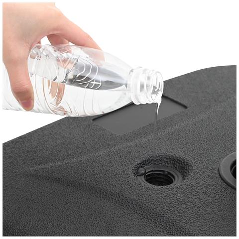 Base per Parasol da Esterno Nero 45 x 45 x 29.5 cm Plastica - Foto 9