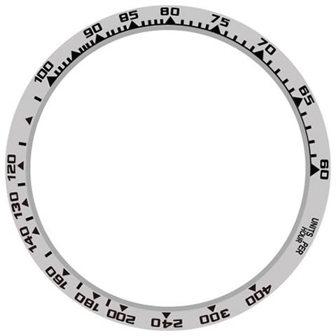Lunetta In Acciaio Inossidabile Argento E Nero Da 45 Mm Compatibile Con Samsung Galaxy Watch 5 Pro - Foto 3