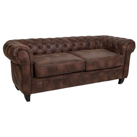 Divano Marrone 199x82x76h Cm - Foto 1