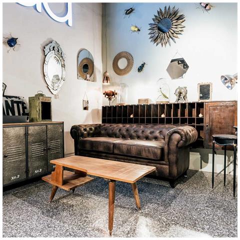 Divano Marrone 199x82x76h Cm - Foto 2