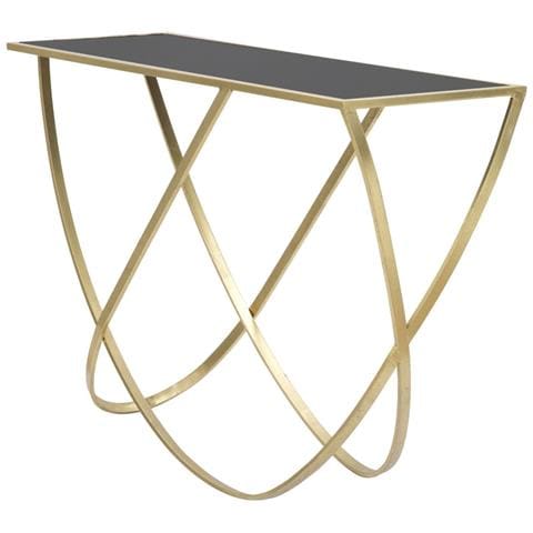 Tavolo Consolle Vkh620-oro-metallo-120x40x79 Cm - Foto 2