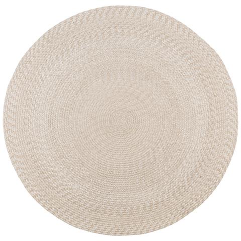 Tappeto Rotondo Menorca-beige-pet-120x120x1 Cm - Foto 1