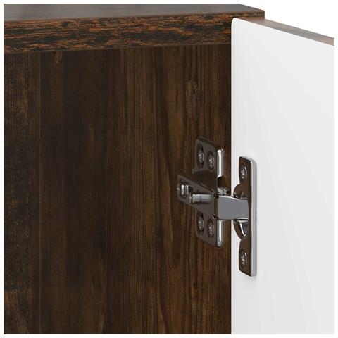 Armadio da Notte 2 pcs Rovere Fumo 43 x 34,5 x 50 cm - Foto 9