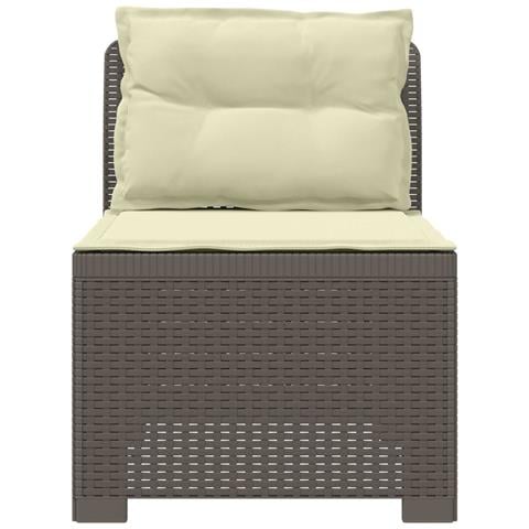 Divano da Giardino a 1 Posto con Cuscini Aspetto Rattan PP - Foto 2