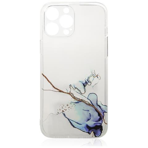 Custodia In Gel Marmo Blu Per Iphone 12 Pro - Foto 1
