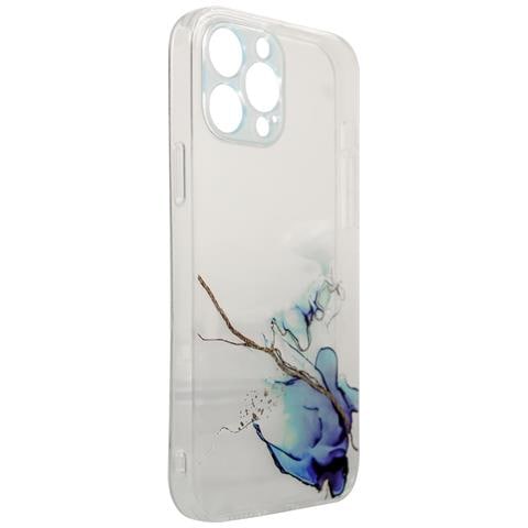 Custodia In Gel Marmo Blu Per Iphone 12 Pro - Foto 2