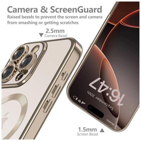 Custodia Iphone 16 Pro - Dorata - Foto 1