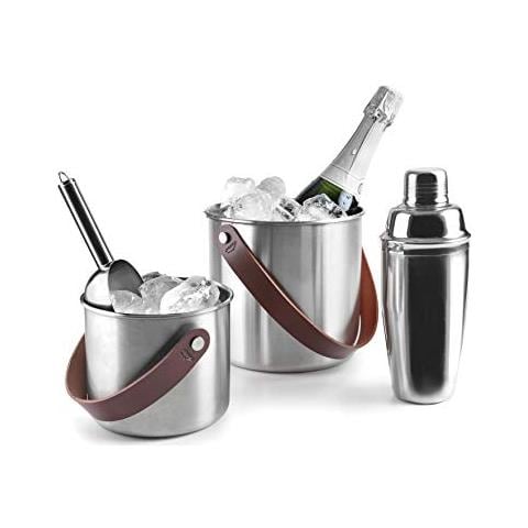 65620 65620 - Refrigeratore per bottiglie in acciaio inox, 20 cm, acciaio 18/10, 5,6 L Moon Inox - Foto 2