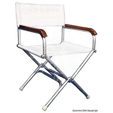 Sedia pieghevole Director vinile bianca - Foto 1