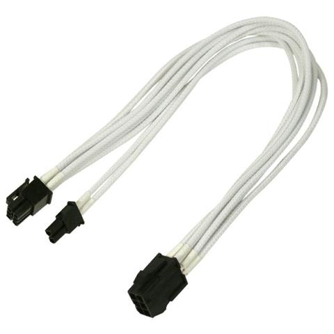 PCI-E PCI Express 6P To Dual 2Port 8P 6 2 Pin Male To Male Adapter GPU Video Car