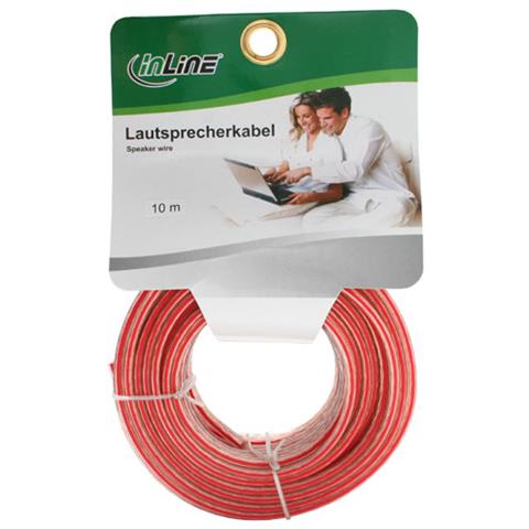 Cavo Audio Bipolare Rosso / Nero per Stereo Hi-Fi, 2x 2,5mm² - 10m - Foto 1