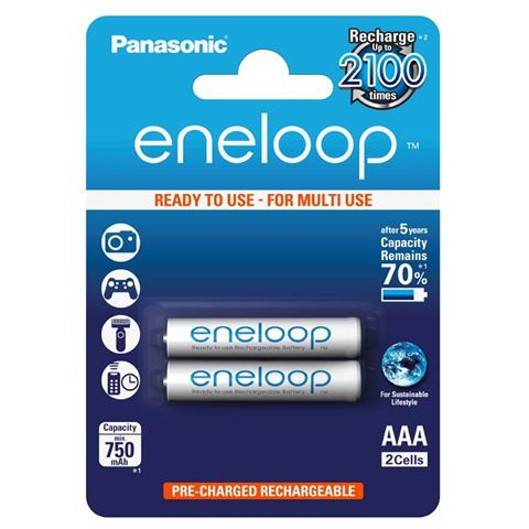 1x2 Panasonic Micro AAA 750 mAh - Europa - Foto 1